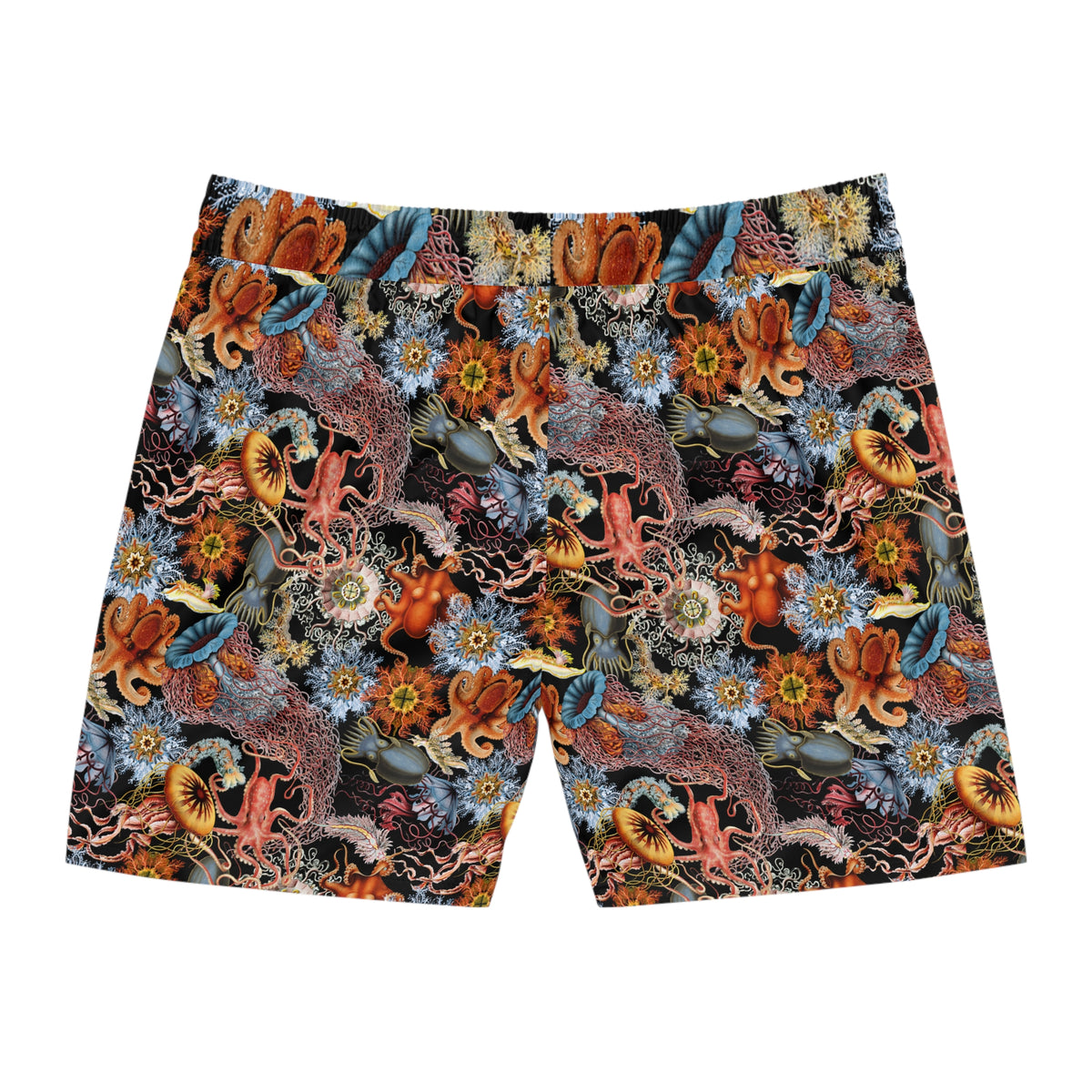 Colorful Sealife Swim Shorts - Octopus, Jellyfish and Sea Urchins