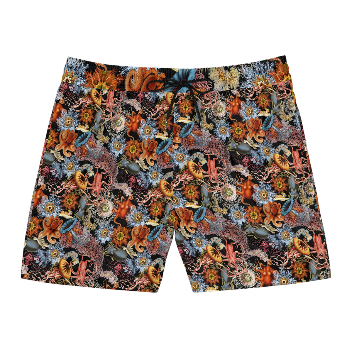 Colorful Sealife Swim Shorts - Octopus, Jellyfish and Sea Urchins