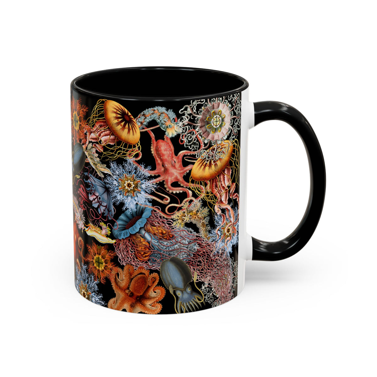 Colorful Ernst Haeckel Sea Life Collage Mug
